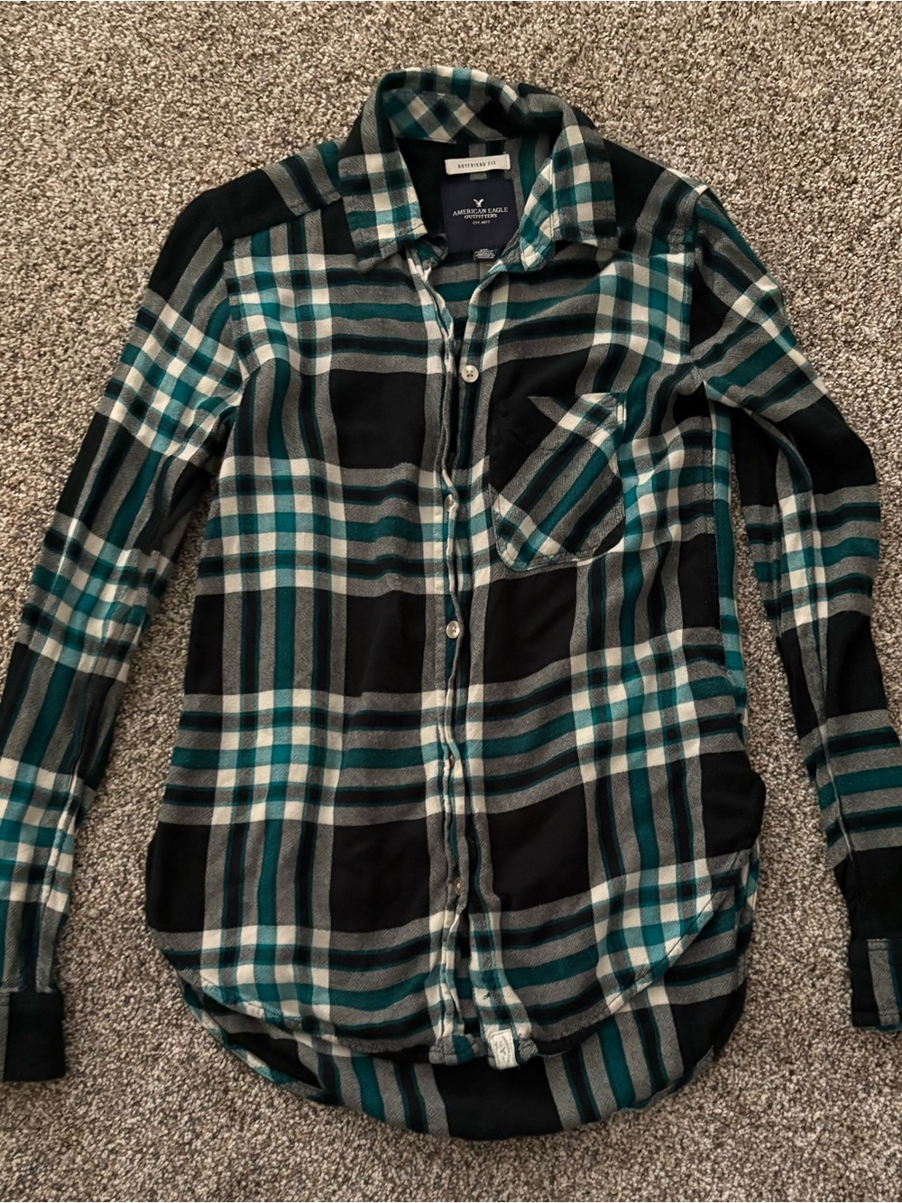 Lot of 15 American Eagle Outfitters Flannels Plaid Button-Down Shirts - Picture 2 of 16